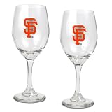 San Francisco Giants Set of 2 Wine Glasses
