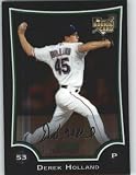 2009 Bowman Chrome #193 Derek Holland RC - Texas Rangers (RC - Rookie Card) (Baseball Cards)