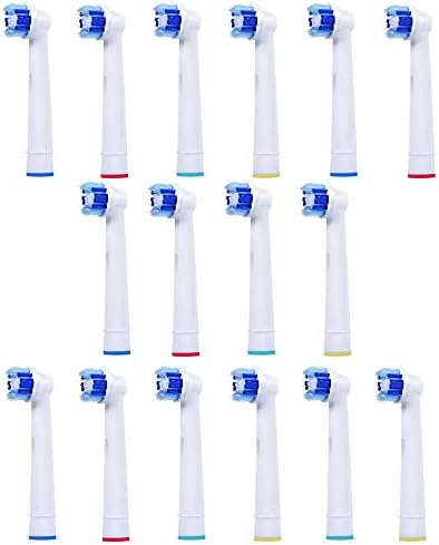 16 pcs Replacement Brush Heads Compatible with Oral-B Electric Toothbrush - Model EB20-4/SB-20A - Works with all Oral B Brush Handles (except for Sonic models) - by FolksCare(TM)