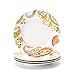 Rachael Ray Dinnerware Paisley 4-Piece Porcelain Dinner Plate Set
