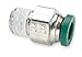 Male Connector, NP Brass, 1/4 In, PK10