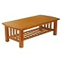 American Furniture Alliance Stanford Mission Coffee Table, Honey Oak