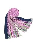 Missoni Multicolor Fringed Knit Long Scarf Variation 1