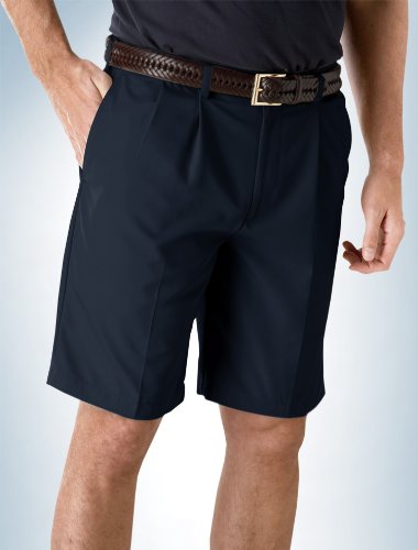 Dockers Shorts, Golf Microfiber Pleated Navy 30