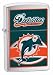Miami Dolphins NFL Brushed Chrome Lighter by Zippo