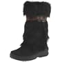 BEARPAW Women's Kola Fur Boot,Black,10 M US