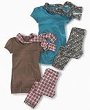 Eyeshadow Girls Tunic and Leggings Set With Scarf