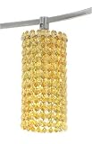 Schonbek MCCR0408DI Silver / Diamond Strass Geometrix--Matrix Crystal Single Light Down Lighting Tall Cylinder Track Head from the Geometrix--Matrix Collection