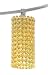 Schonbek MCCR0408SW Silver / Strawberry Fields Strass Geometrix--Matrix Crystal Single Light Down Lighting Tall Cylinder Track Head from the Geometrix--Matrix Collection