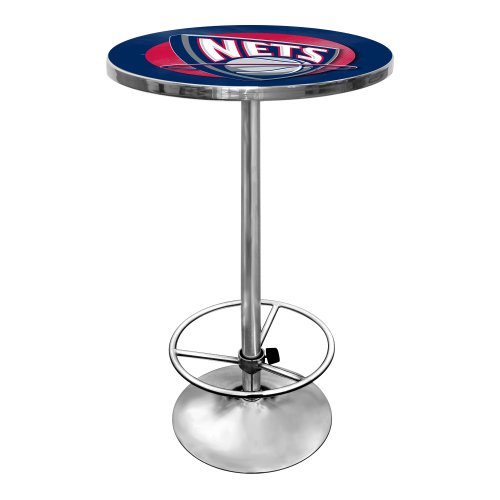 NBA New Jersey Nets Chrome Pub Table