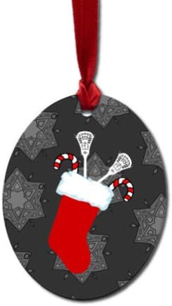 Snowflake Lacrosse Ornament