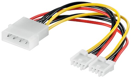 Wentronic 50685 Internes Y-Stromkabel (5,25 Stecker auf 2x 3,5 Kupplung) 0,13m schwarz Preisvergleich