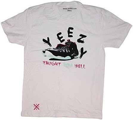Untuckt Since 1983 Men's Yeezy Taught you Well T-shirt Medium White/ Black/ Teal/ Purple