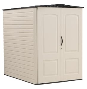Amazon.com: Rubbermaid Plastic Large Outdoor Storage Shed,159-Cubic ...