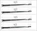 MCM 10361 (4-pack) Universal Straight Stainless Steel Pipe Burner for Nexgrill, Charmglow, Costco Ki
