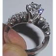 1.60 ct diamond engagement ring WHITE GOLD F VVS1