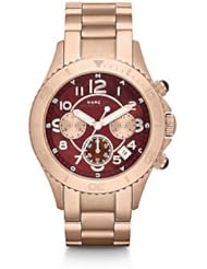 Marc by Marc Jacobs Rock Chronograph Mother of Pear Dial Rose gold-tone Unisex Watch MBM3251