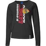Reebok Chicago Blackhawks Women's Astronomy Split Neck Long Sleeve Shirt