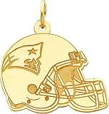 14K Gold NFL New England Patriots Football Helmet Charm