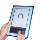 TrendyDigital Splash Proof , Water Resistance Case with Padding for Nook, Blue Border