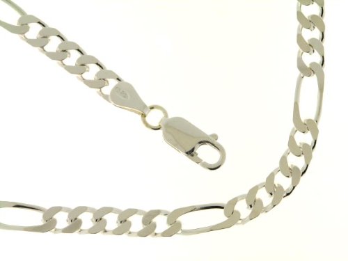 BOB C. Figarokette 5,0 mm 925er Sterlingsilber ca. 50 cm 121886 Preisvergleich
