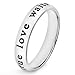 True Love Waits Stainless Steel Ring (4.5 mm) - Boys & Girls All Sizes 4,5,6,7,8,9,10,11,12,13
