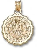 Akron Zips Solid 10K Gold Seal Pendant