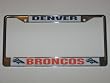 DENVER BRONCOS Durable Metal LICENSE PLATE FRAME