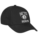 NBA Brooklyn Nets Mens Official Logo Adjustable Pro Cap (Black, OSFA)