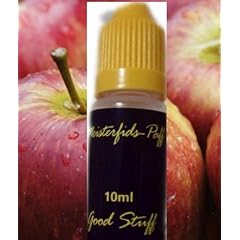 10ml Liquid E-Liquid Geschmack Apfel Nikotinfrei, 0mg Nikotin mit praktischer Abf�llflasche f�r E-Zigaretten, Grundpreis 39 Euro pro 100ml, MADE IN EU