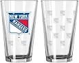 NHL New York Rangers Pint Glass Set (Pack of 2), 16-Ounce