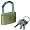 www.messingrohre.com - Vorh�ngeschloss aus Messing 25mm incl. 3 Schl�sseln