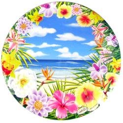 South Pacific Tropical Paradise Party Celebration Plates (16) And Napkins (16)