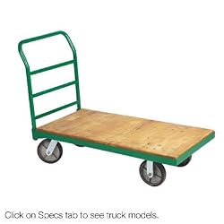 Steel Bound Wood Platform Truck 27" W x 54" L Without Wheels