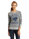 NFL Women's San Diego Chargers Heather Vintage French Terry Raglan (Grey Heather, Small)