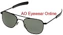 AMERICAN OPTICAL "Original Pilot" Aviator Sunglasses (black frame - 52mm lens width - bayonet temples)