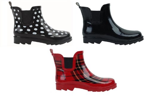 New Sunville Brand Women's Short Ankle Rubber Rain Boots
