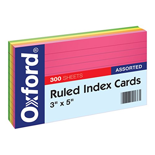 Oxford Ruled Index Cards, 3