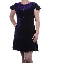 V-neck Keyhole  Silk/Velvet/Viscose Cap Sleeves  Dress With Ruffles
