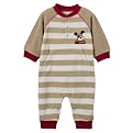 Newborn Boys' Just One Year Puppy Jumpsuit - Tan/Red