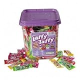 Wonka Assorted Flavor Laffy Taffy, 40oz, 165 Wrapped Pieces per Tub