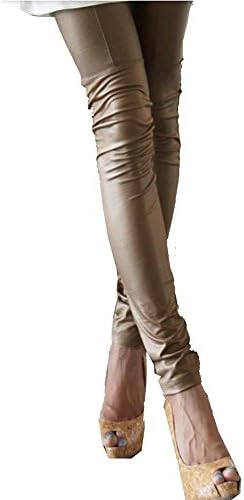 Sexy Black Lady Women Skinny Faux Leather Leggings Pants Trouser One Size