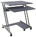 Computer Desk with Pullout Keyboard Tray in Silver - LM-CT-2330H-A17-SILVER-GG
