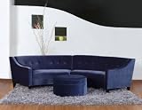 Bel Aire Sectional Sofa in Lagoon Blue - Armen Living