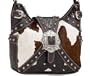 American West Zip-top Western Hobo Bag Purse 620 (Many Colors) (Prairie Rose)