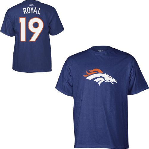 Reebok Denver Broncos Eddie Royal Name & Number T-Shirt XX Large