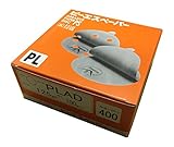 三共理化学 ピーエスペーパー PLAD のり付き研磨紙 Φ125mm 円形型ディスク穴なし 100枚入り #400