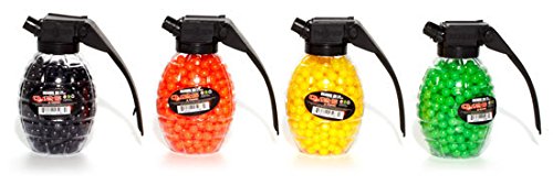 UKARMS Airsoft Gun BB's 0.12G 500 Count Grenade (Colors May Vary)