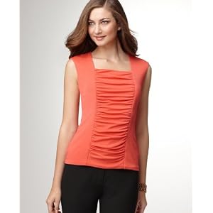 Buy Alfani Top, Sleeveless Ruched Knit Shaper by Alfani