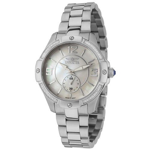 Invicta Womens 0262 II Collection Diamond Accented Stainless Steel Watch Invicta Womens 0262 II Collection Diamond Accented Stainless Steel Watch